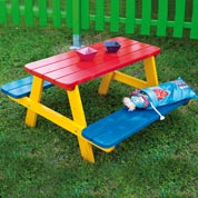 table de jardin enfants fourmi - burger